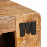 vidaXL Wine Rack with Storage Brown 44 x 30 x 35 cm Solid Mango Wood
