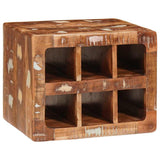 vidaXL Wine Rack with Storage Brown 44 x 30 x 35 cm Solid Mango Wood