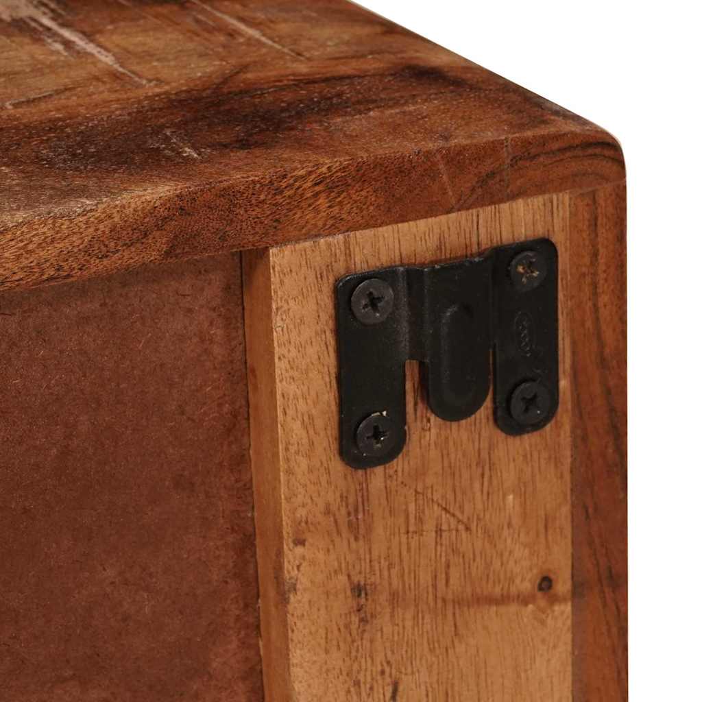 vidaXL Wandgemonteerde Nachtkast met lade Bruin 40 x 30 x 36 cm