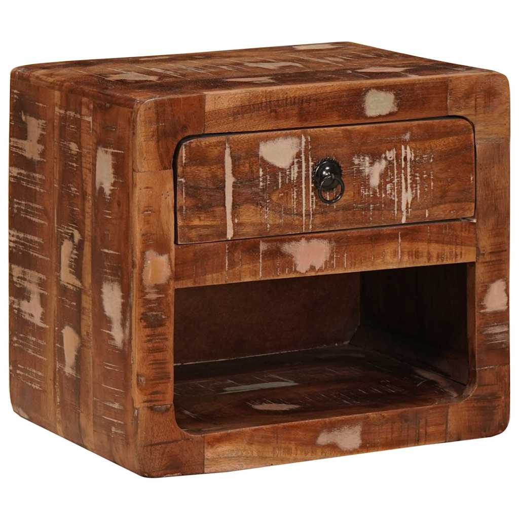 vidaXL Wandgemonteerde Nachtkast met lade Bruin 40 x 30 x 36 cm