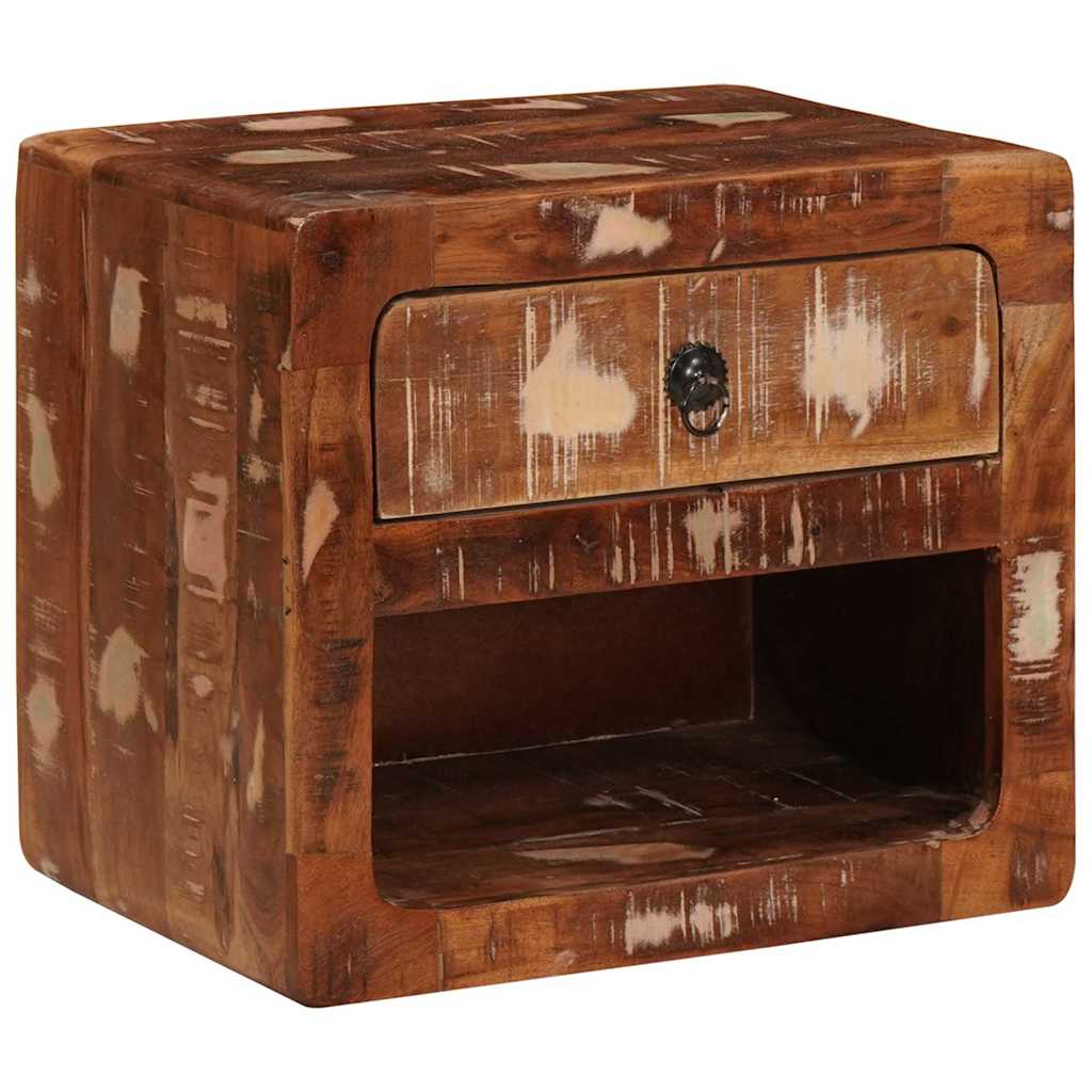 vidaXL Wandgemonteerde Nachtkast met lade Bruin 40 x 30 x 36 cm