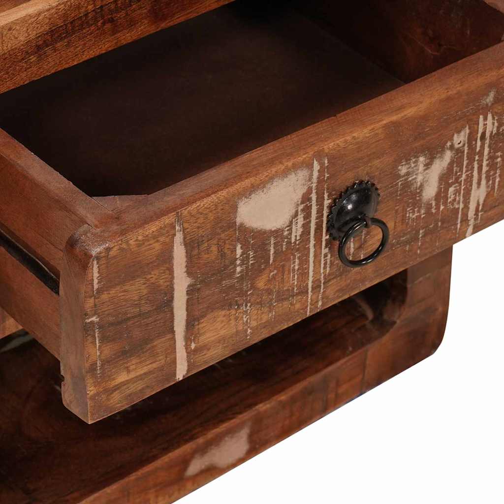 vidaXL Wandgemonteerde Nachtkast met lade Bruin 40 x 30 x 36 cm