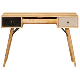 vidaXL Schrijfbureau Bruin 110 x 55 x 76 cm Massief Mango Hout