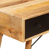 vidaXL Schrijfbureau Bruin 110 x 55 x 76 cm Massief Mango Hout