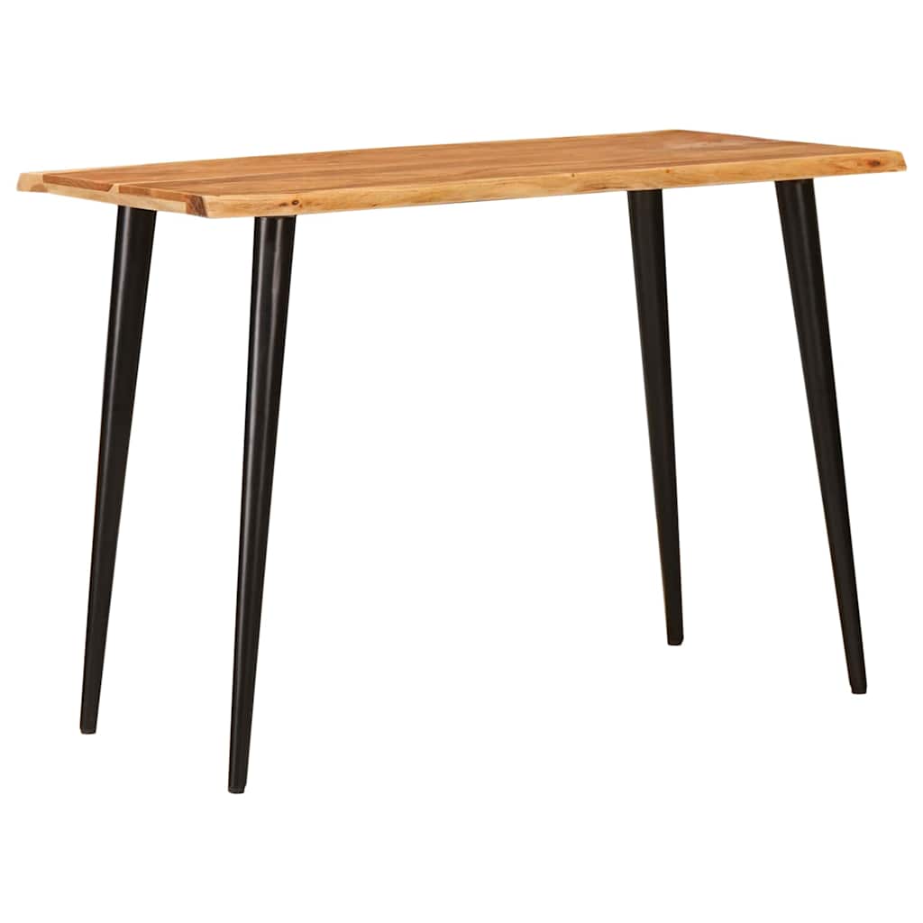 vidaXL Eettafels Bruin en Zwart 110 x 55 x 78 cm Massief Mango Hout
