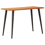 vidaXL Eettafels Bruin en Zwart 110 x 55 x 78 cm Massief Mango Hout
