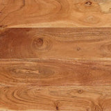 vidaXL Eettafels Bruin en Zwart 110 x 55 x 78 cm Massief Mango Hout