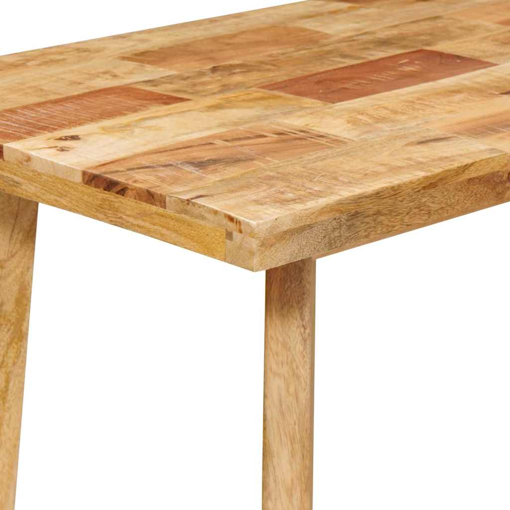 vidaXL Dining Table Natural 100 x 55 x 75 cm Solid Mango Wood