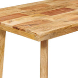 vidaXL Dining Table Natural 100 x 55 x 75 cm Solid Mango Wood