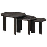 vidaXL Nesting Koffietafels 2 pcs Bruin Massief Mango Hout