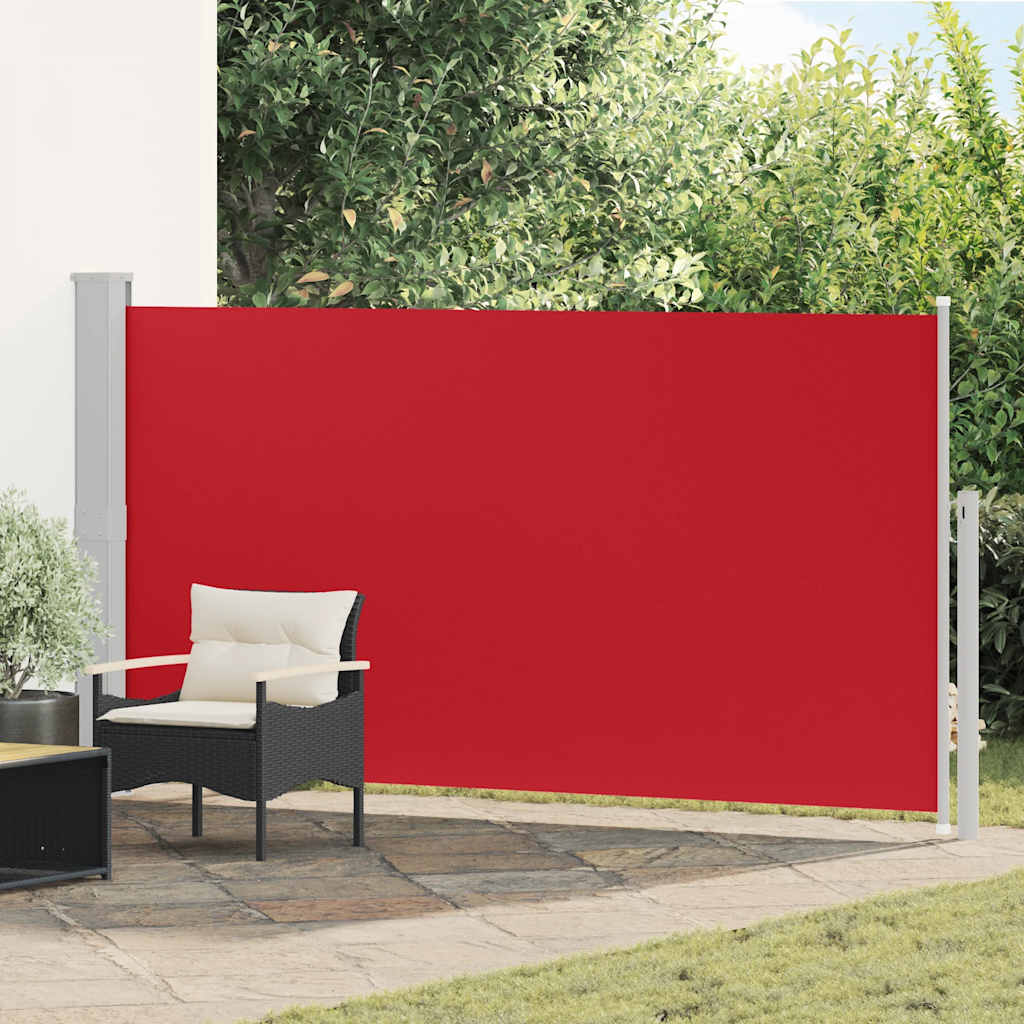 vidaXL Tuinscherm uittrekbaar 140x600 cm zwart
