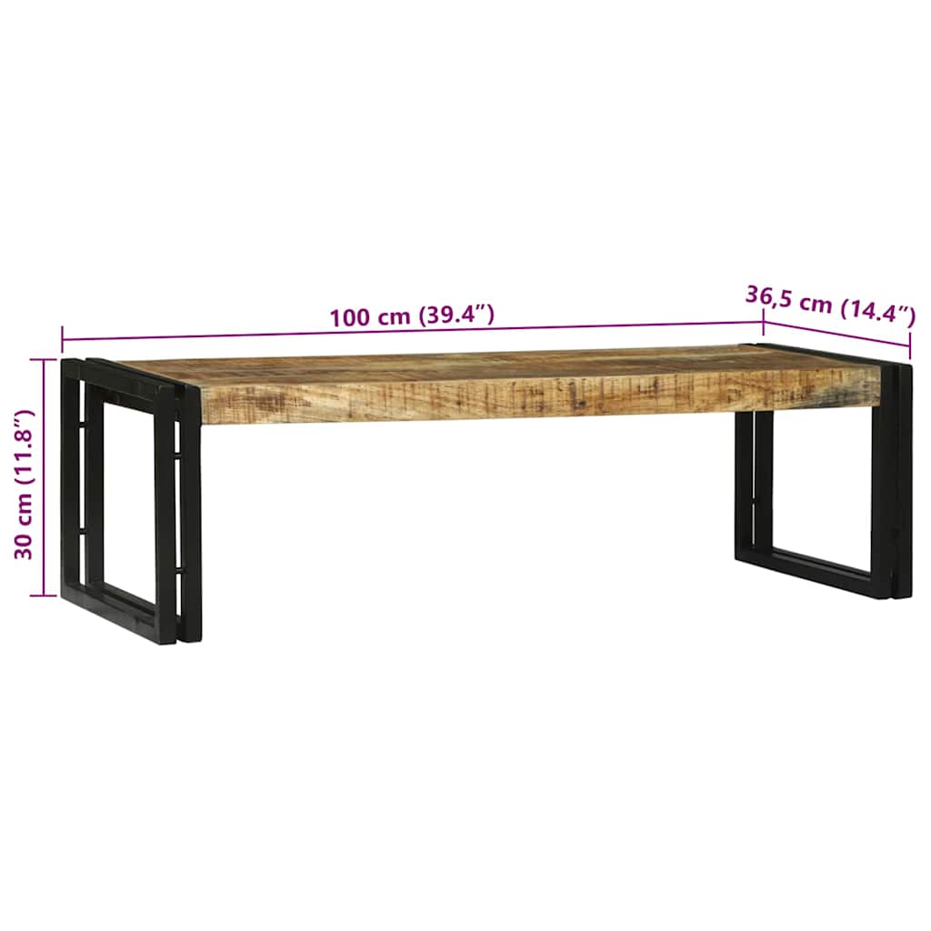 vidaXL Salontafel 2 pcs Bruin 48 x 40 x 40 cm Massief Mango Hout