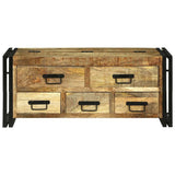 vidaXL Salontafel met lade Bruin 90 x 50 x 38 cm Massief Mango Hout