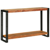 vidaXL Console Table with Shelf Brown 120 x 33 x 75 cm Solid Mango Wood