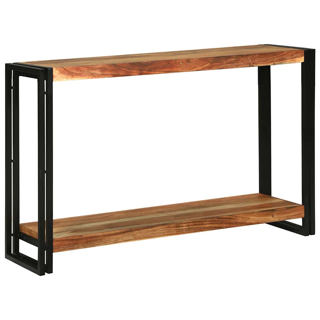 vidaXL Console Table with Shelf Brown 120 x 33 x 75 cm Solid Mango Wood