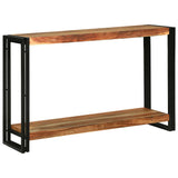 vidaXL Console Table with Shelf Brown 120 x 33 x 75 cm Solid Mango Wood