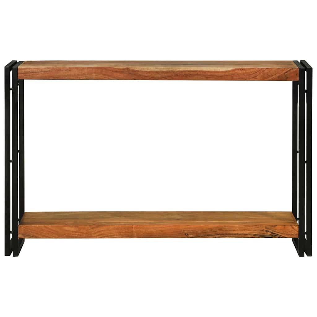 vidaXL Console Table with Shelf Brown 120 x 33 x 75 cm Solid Mango Wood