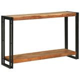 vidaXL Console Table with Shelf Brown 120 x 33 x 75 cm Solid Mango Wood