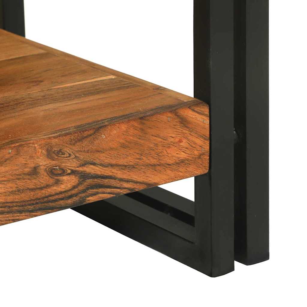 vidaXL Console Table with Shelf Brown 120 x 33 x 75 cm Solid Mango Wood