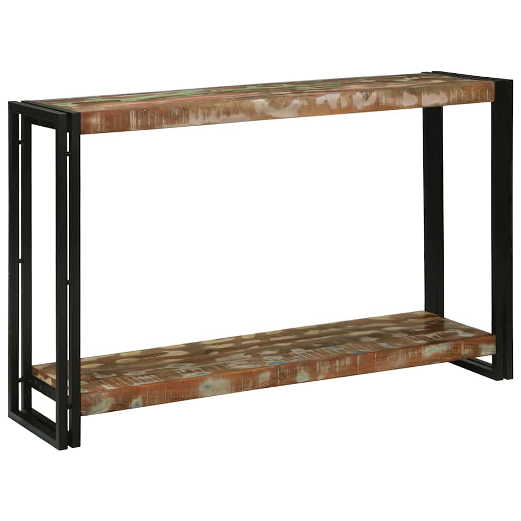 vidaXL Console Table with Shelf Brown 120 x 33 x 75 cm Solid Mango Wood