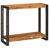 vidaXL Console Table with Shelf Brown 120 x 33 x 75 cm Solid Mango Wood