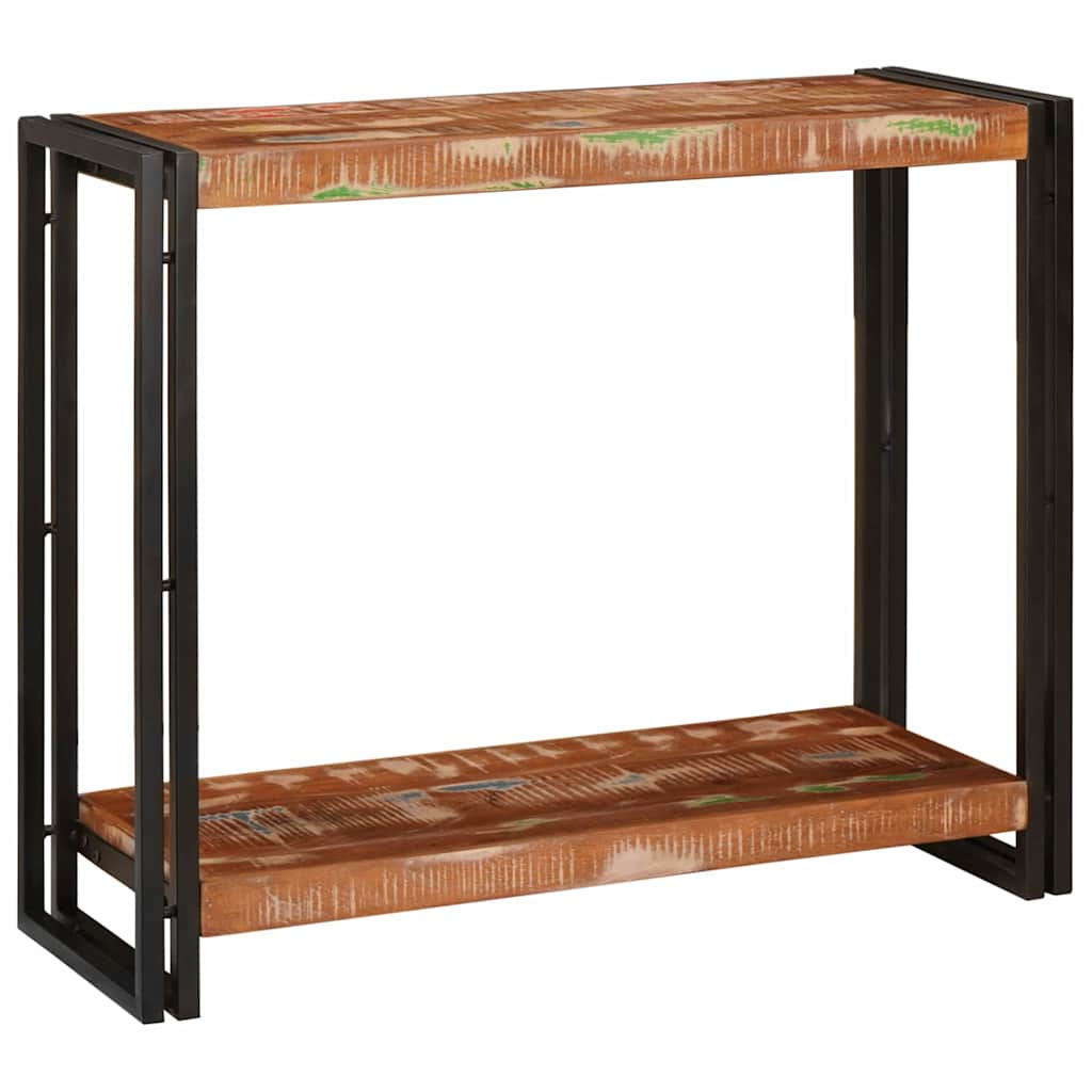 vidaXL Console Table with Shelf Brown 120 x 33 x 75 cm Solid Mango Wood