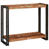 vidaXL Console Table with Shelf Brown 120 x 33 x 75 cm Solid Mango Wood