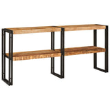 vidaXL Wandtafel met plank Bruin 160 x 33 x 75 cm Massief Mango Hout
