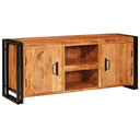 vidaXL TV Kast met plank Bruin 120 x 30 x 50 cm Massief ruw mangohout
