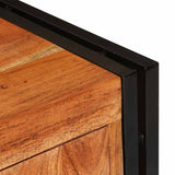 vidaXL TV Kast met plank Bruin 120 x 30 x 50 cm Massief ruw mangohout
