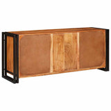 vidaXL TV Kast met plank Bruin 120 x 30 x 50 cm Massief ruw mangohout