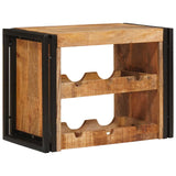 vidaXL Wijnrek Bruin 60 x 45 x 33 cm Massief Ruw Mango Hout