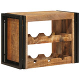 vidaXL Wijnrek Bruin 60 x 45 x 33 cm Massief Ruw Mango Hout