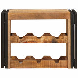 vidaXL Wijnrek Bruin 60 x 45 x 33 cm Massief Ruw Mango Hout