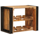 vidaXL Wijnrek Bruin 60 x 45 x 33 cm Massief Ruw Mango Hout
