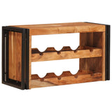 vidaXL Wijnrek Bruin 60 x 45 x 33 cm Massief Ruw Mango Hout