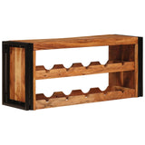 vidaXL Wijnrek Bruin 60 x 45 x 33 cm Massief Ruw Mango Hout
