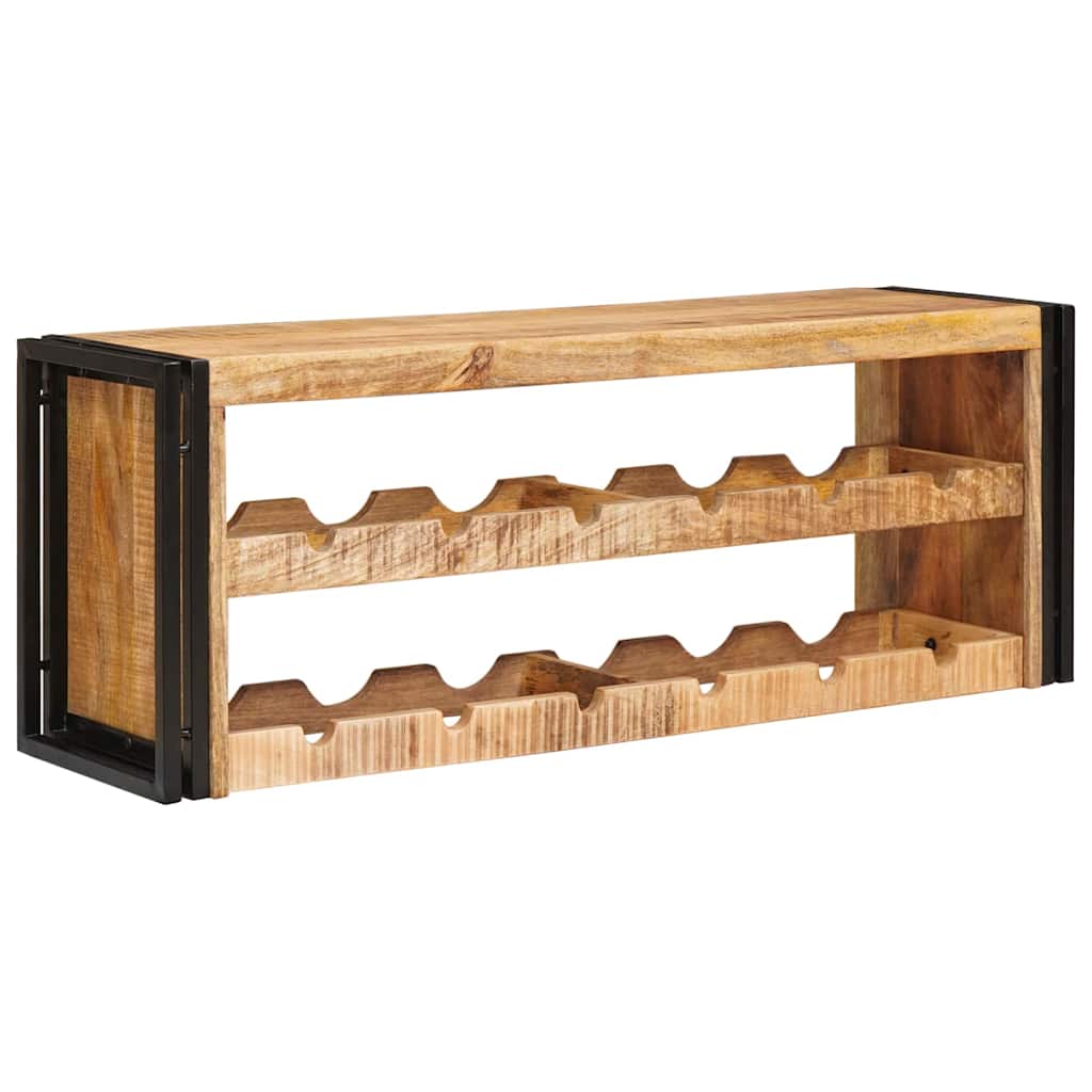 vidaXL Wijnrek Bruin 60 x 45 x 33 cm Massief Ruw Mango Hout