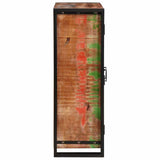 vidaXL Highboard with Doors Brown Solid Reclaimed Wood and Metal