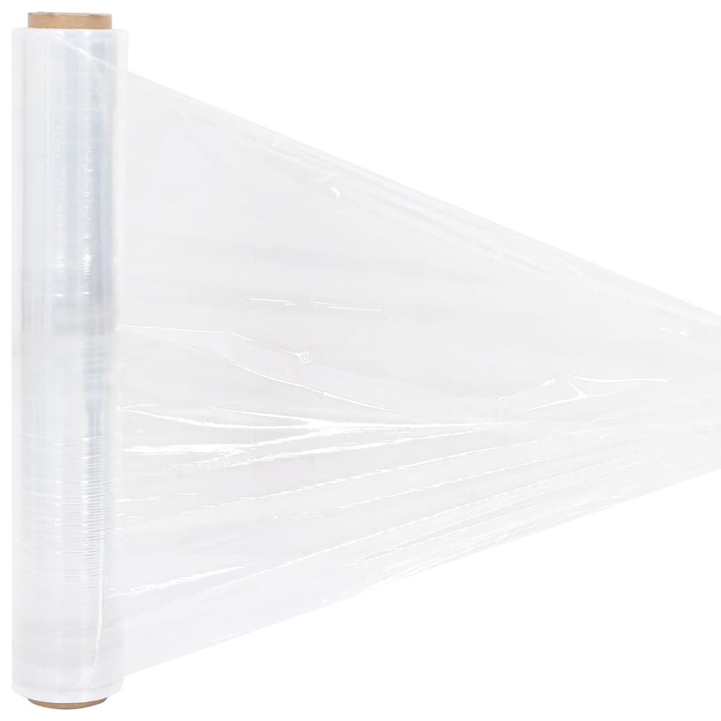 vidaXL Stretchfilm 2 st transparant 17 μm 50 cm x 150 m