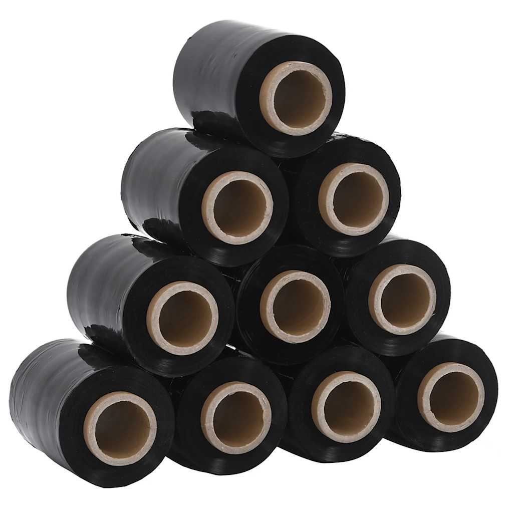 vidaXL Stretchfilm met handvat 10 st transparant 23 μm 10 cm x 150 m