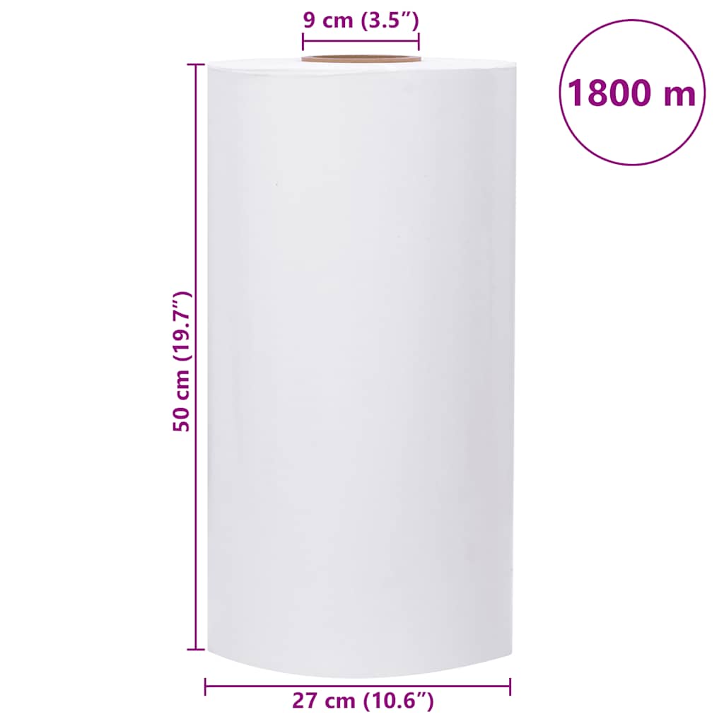vidaXL Agrarische stretchfilm 25 μm 50 cm x 1800 m groen