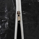 vidaXL Haardhoutrek met regenhoes 100,5x40,5x110,5 cm staal