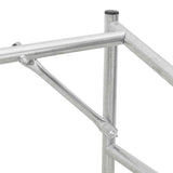 vidaXL Haardhoutrek met regenhoes 100,5x40,5x110,5 cm staal