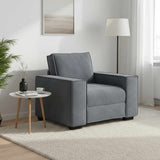 vidaXL Fauteuil 100x78x84 cm fluweel lichtgrijs