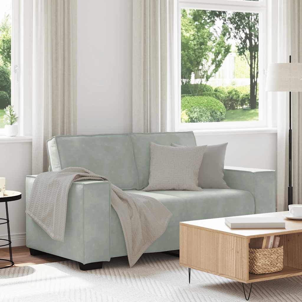 vidaXL Fauteuil 100x78x84 cm fluweel lichtgrijs