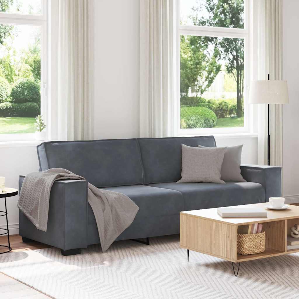 vidaXL Fauteuil 100x78x84 cm fluweel lichtgrijs