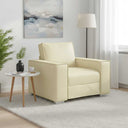vidaXL Bank Crème 99 x 80 x 84 cm Stof