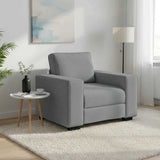 vidaXL Fauteuil 100x77x82 cm stof lichtgrijs