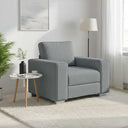 vidaXL Bank Lichtgrijs 100 x 80 x 82 cm Stof